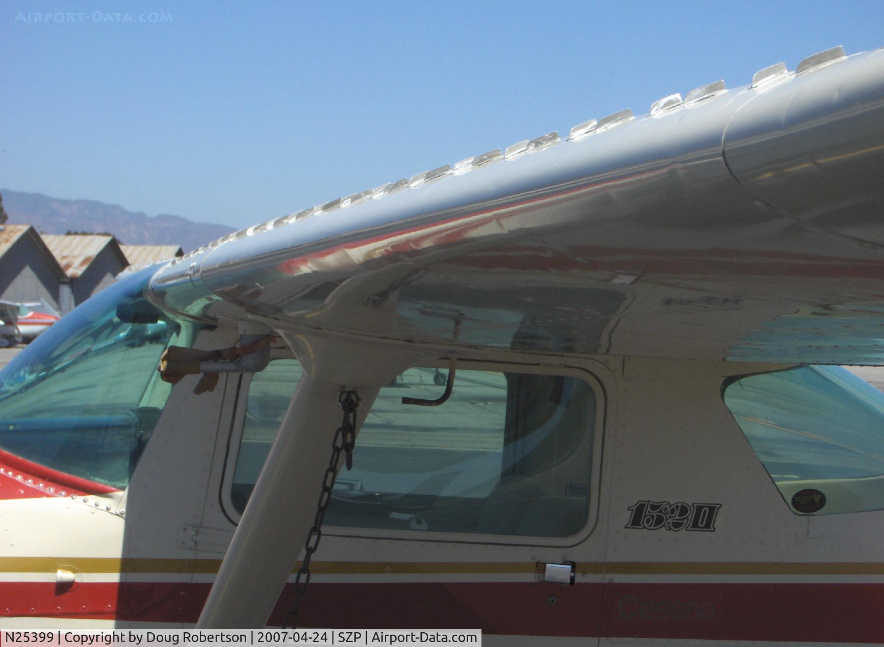 N25399, 1977 Cessna 152 C/N 15280633, 1977 Cessna 152 II, Lycoming O-235 110 Hp, wing vortex generators mod