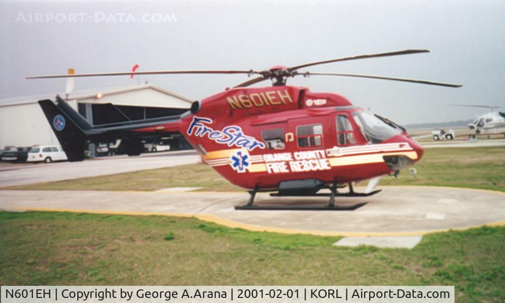 N601EH, 1988 Eurocopter-Kawasaki BK-117B-1 C/N 7181, Photo taken on a hazy February day