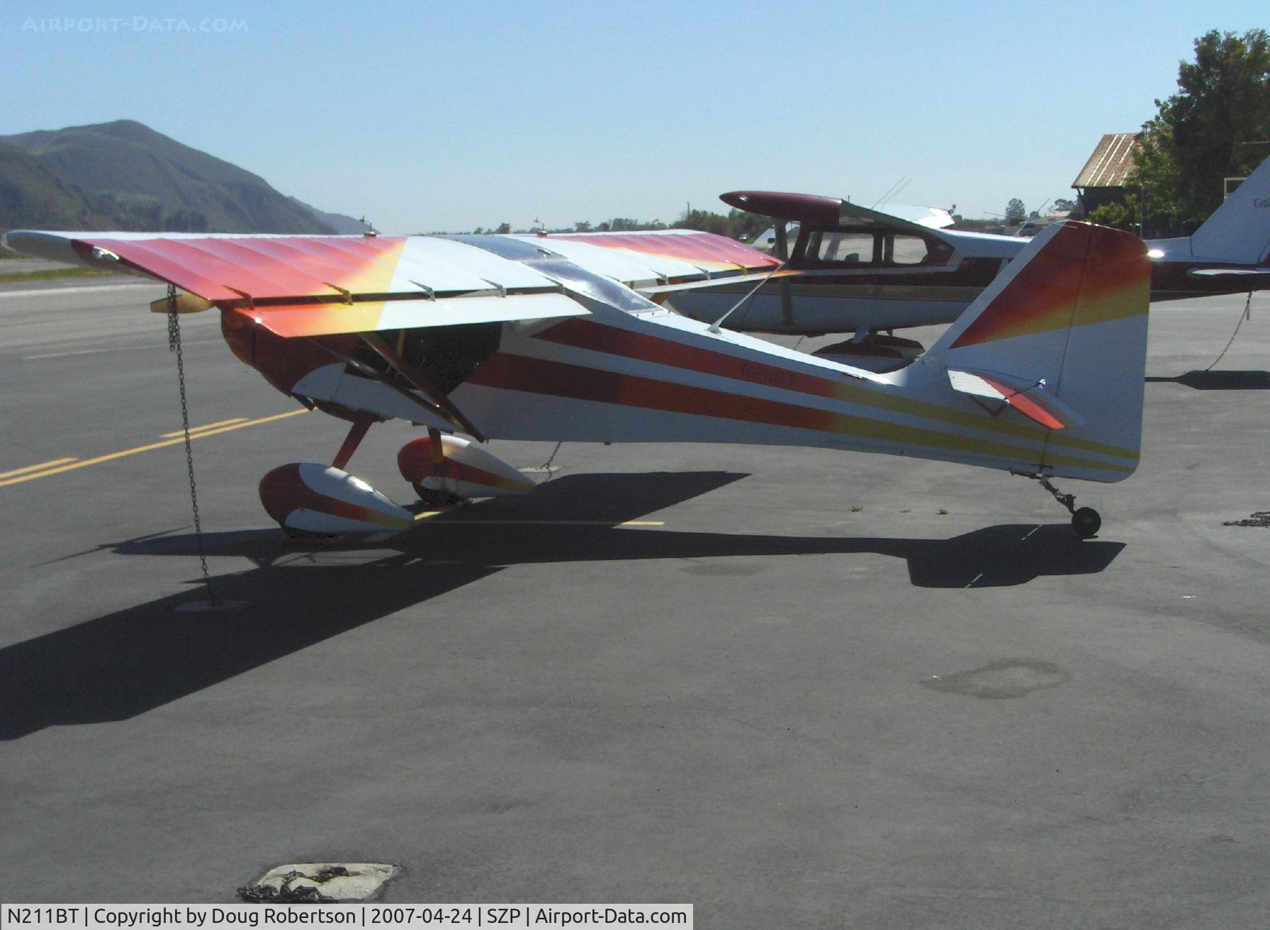 N211BT, 1999 Skystar Kitfox Speedster C/N IBS057, 1999 Fowler KITFOX SPEEDSTER, Rotax 912 100 Hp