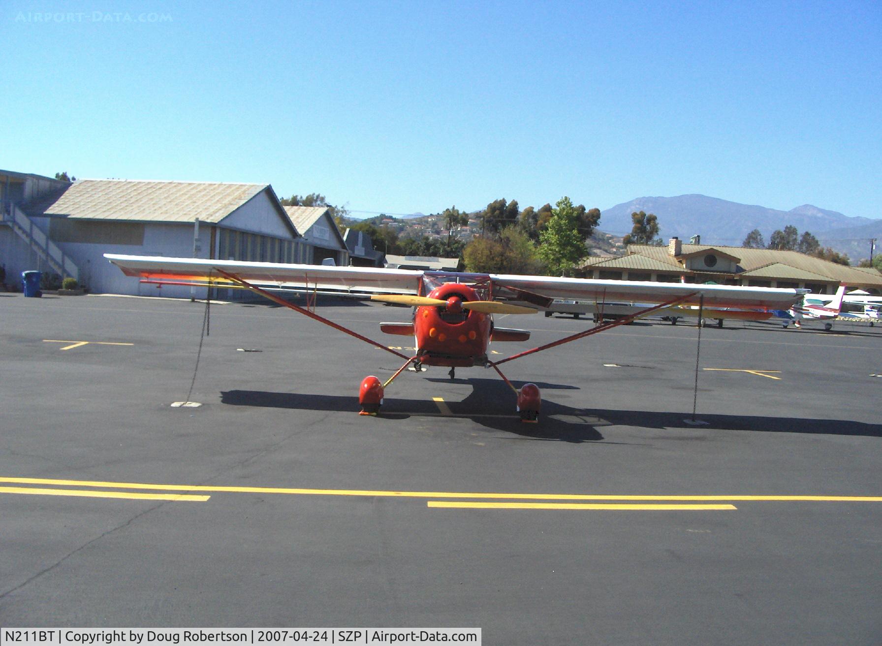 N211BT, 1999 Skystar Kitfox Speedster C/N IBS057, 1999 Fowler KITFOX SPEEDSTER, Rotax 912 100 Hp, ground-adjustable prop