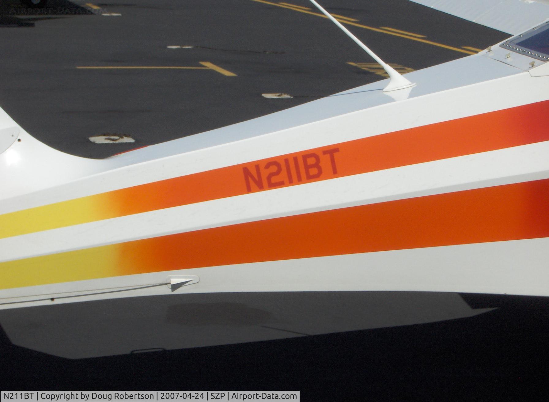 N211BT, 1999 Skystar Kitfox Speedster C/N IBS057, 1999 Fowler KITFOX SPEEDSTER, Rotax 912 100 Hp, N #s-not an easy read-no contrast
