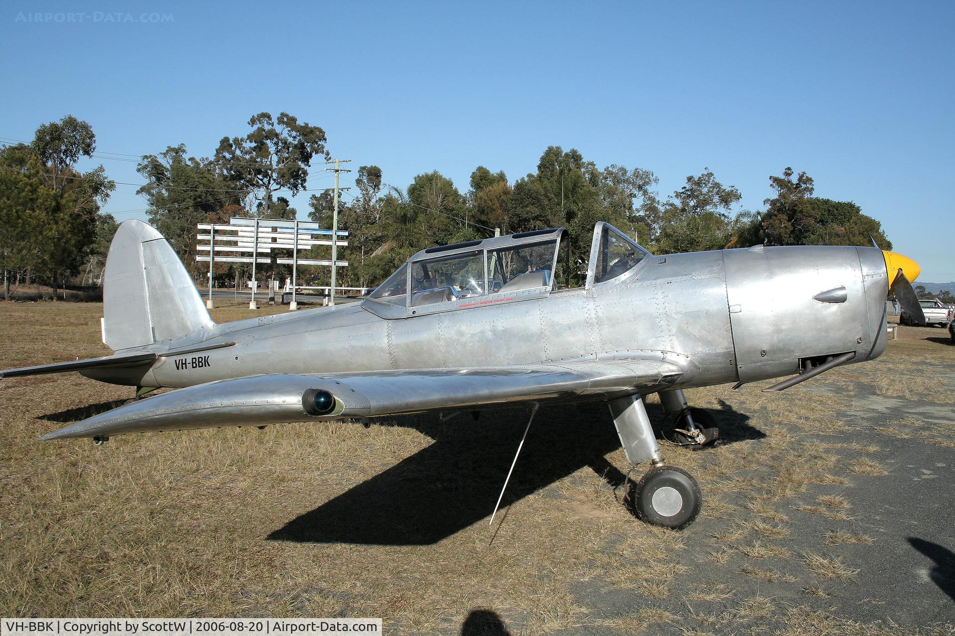 VH-BBK, 1949 De Havilland DHC-1 Chipmunk 22 C/N C1/0226, Image taken at Caboolture Airfield QLD Aus.