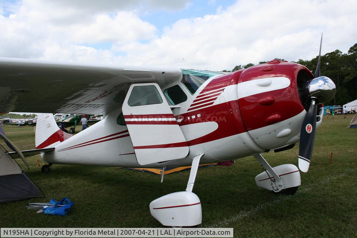 N195HA, 1965 Cessna 195 C/N 7438, Cessna 195