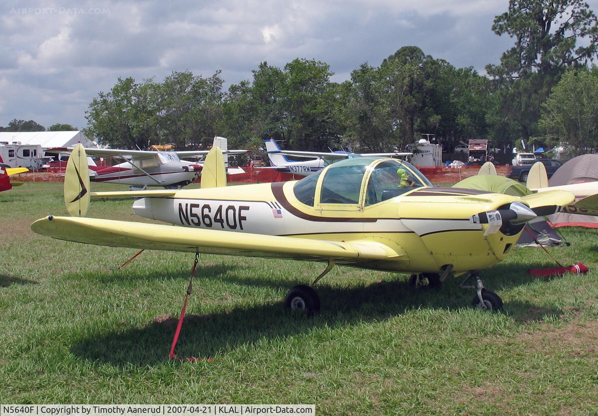 N5640F, 1967 Alon A2 Aircoupe C/N A-240, Sun-n-Fun 2007