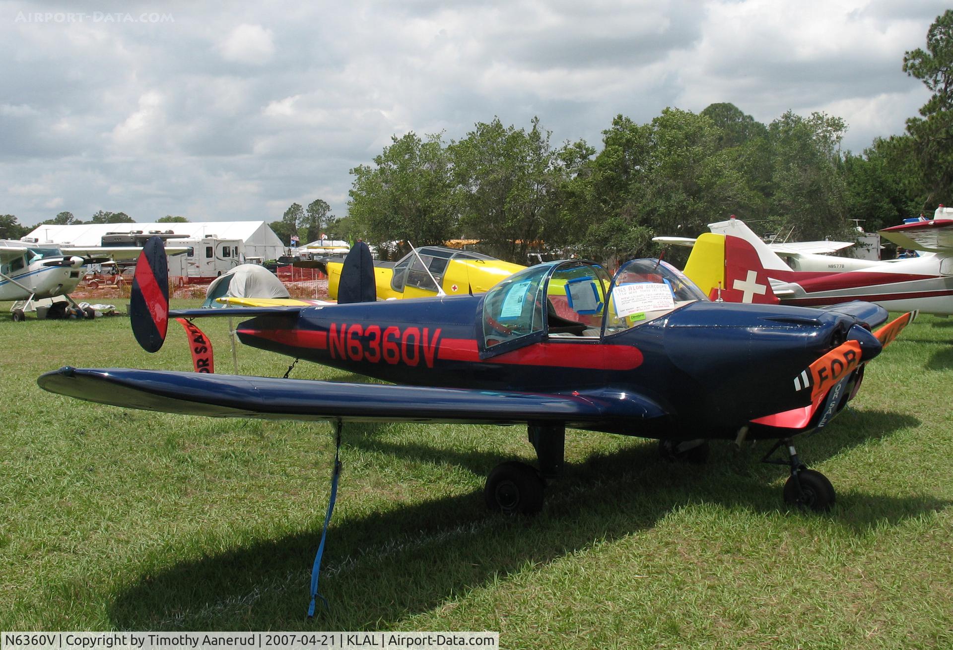 N6360V, 1965 Alon A2 Aircoupe C/N A-36, Sun-n-Fun 2007