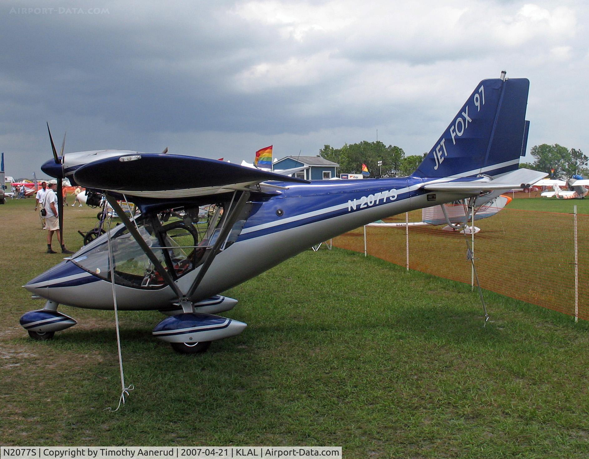 N2077S, 2002 Euro Ala Jet Fox JF.97 C/N 0037/002-US, Sun-n-Fun 2007