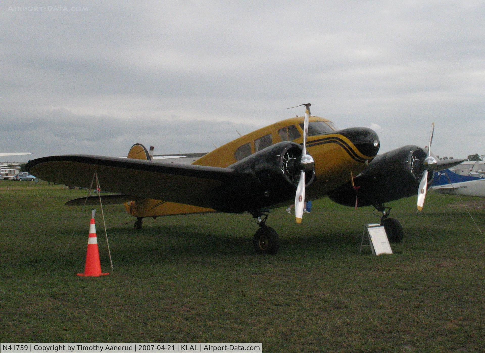 N41759, 1944 Cessna UC-78 (T-50) Bobcat C/N 5807, Sun-n-Fun 2007