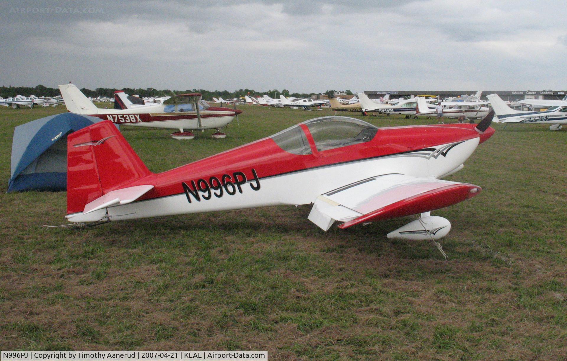 N996PJ, 2002 Vans RV-6 C/N 23456, Sun-n-Fun 2007