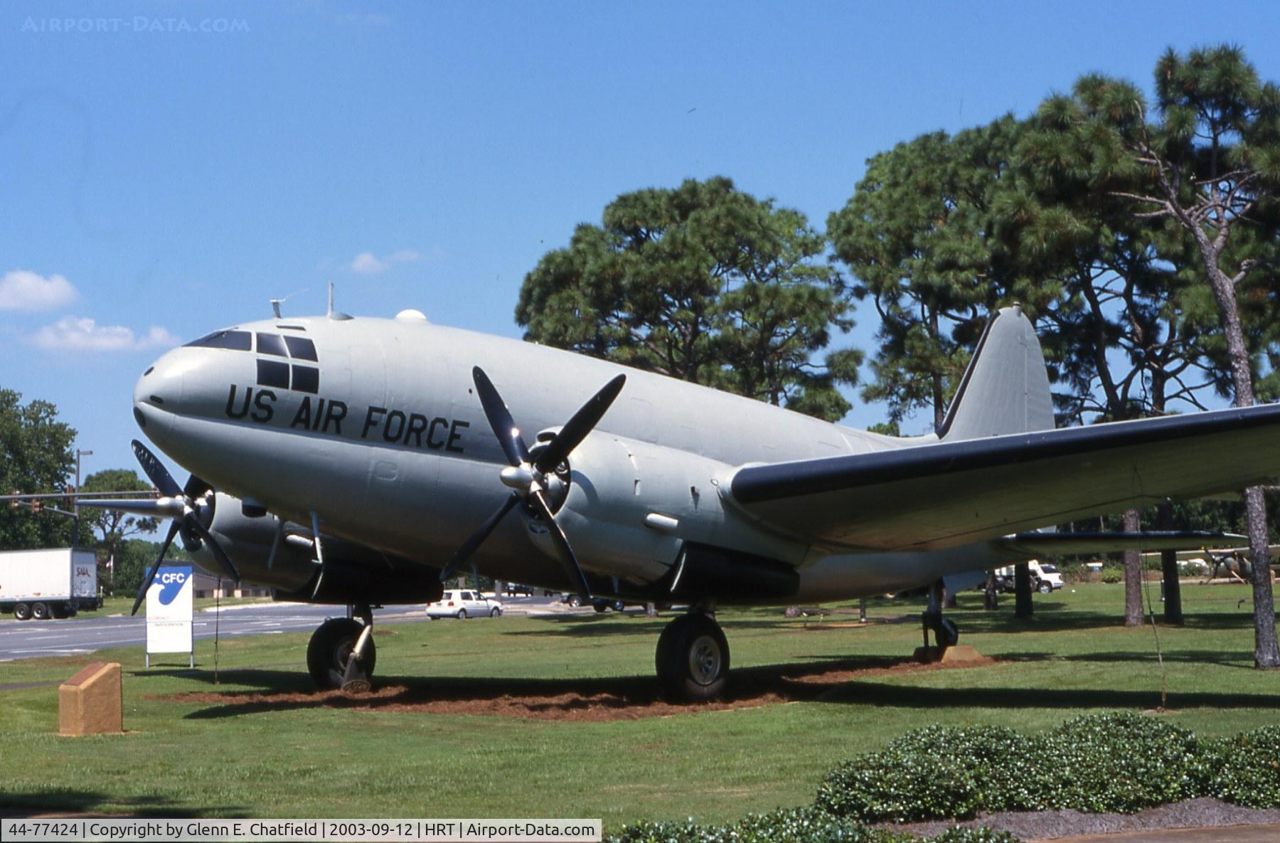 44-77424, 1944 Curtiss C-46D Commando C/N 32820, C-46D at Hurlburt Field, FL