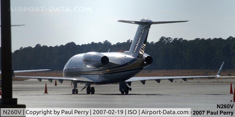 N260V, 1981 Canadair Challenger 600 (CL-600-1A11) C/N 1022, Pretty frequent visitor here in Kinston