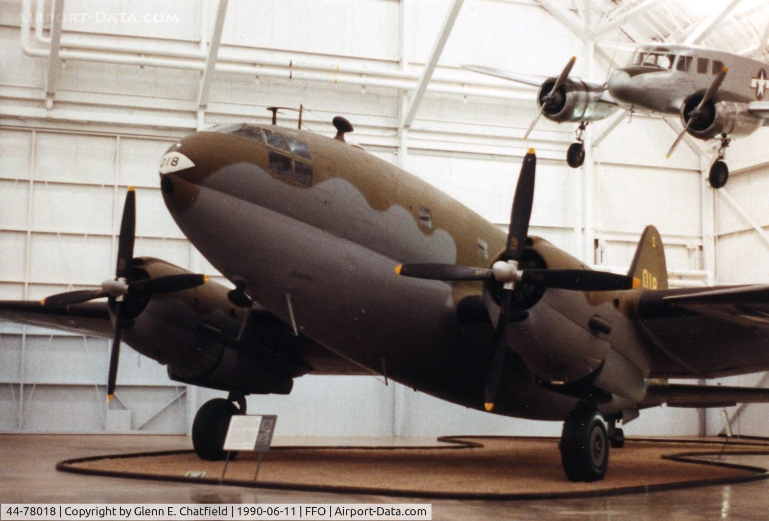 44-78018, 1944 Curtiss C-46D-15-CU Commando C/N 33414, C-46D at the National Museum of the U.S. Air Force