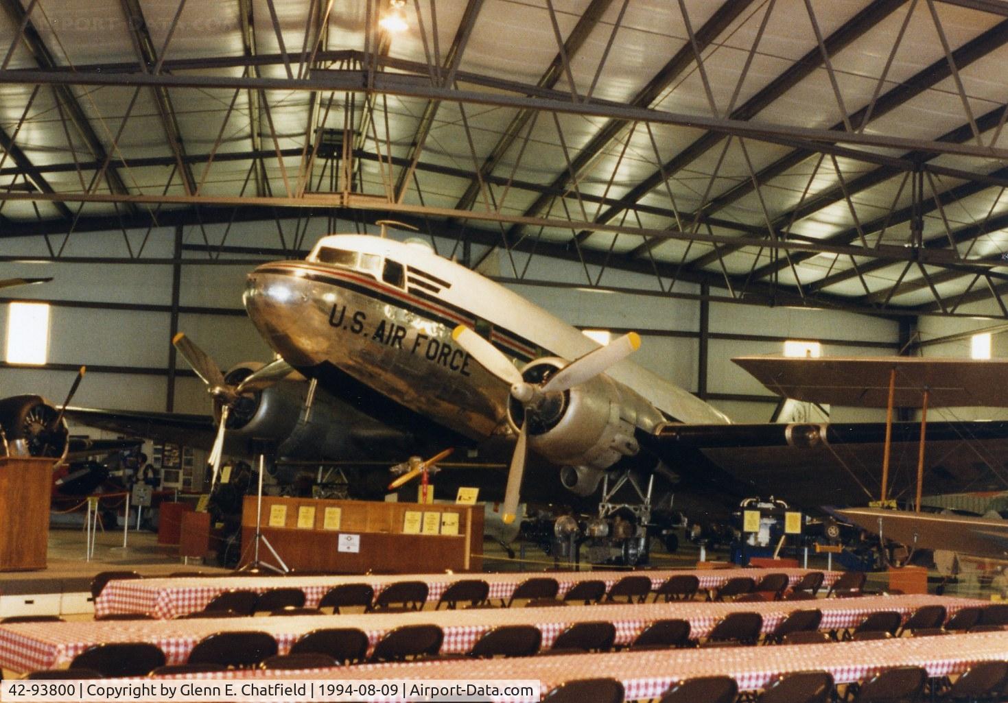 42-93800, 1942 Douglas VC-47A-25-DK Skytrain C/N 13752, VC-47A at Bonanzaville, West Fargo, ND