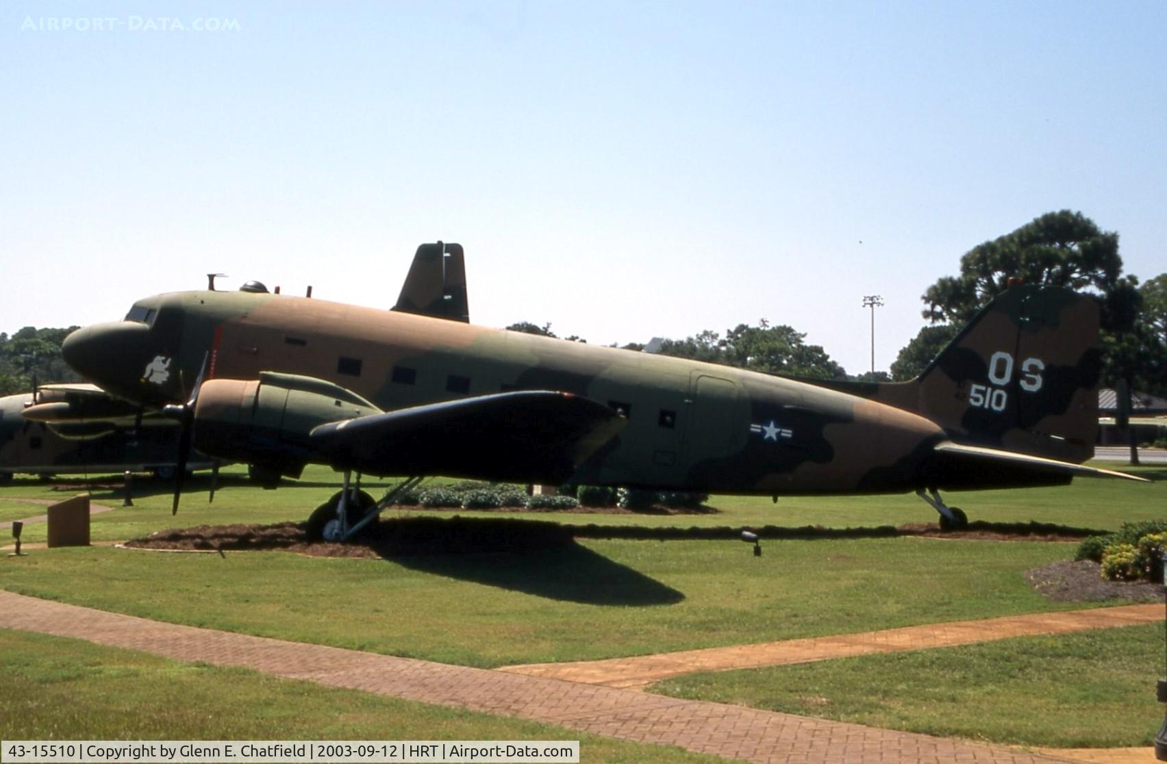 43-15510, 1943 Douglas AC-47A-85-DL Skytrain C/N 19976, AC-47A at Hurlburt Field, FL