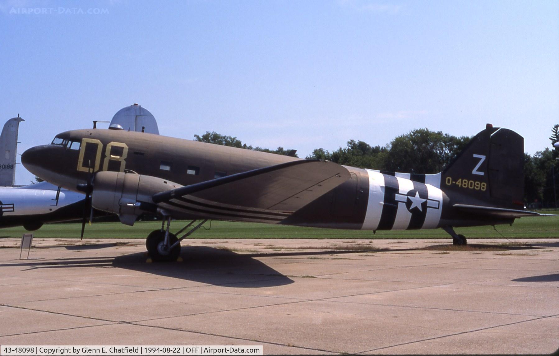 43-48098, 1943 Douglas C-47A-30-DK Skytrain C/N 13914/25359, C-47A at the old Strategic Air Command Museum
