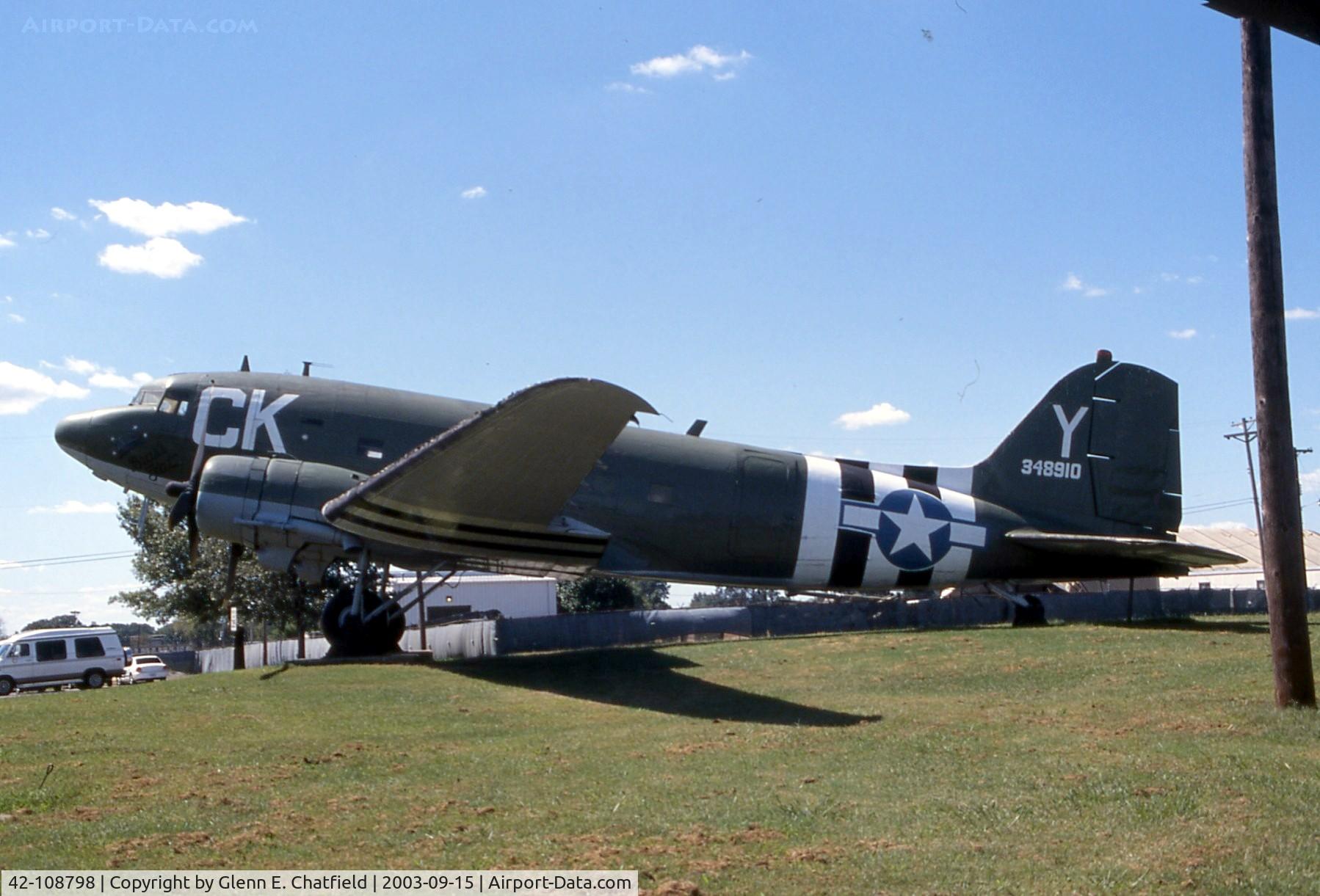 42-108798, 1942 Douglas C-47A-DK Skytrain C/N 11828, C-47B at the 101st Airborne Division Museum.Was R4D-5 17096Was R4D-5 17096