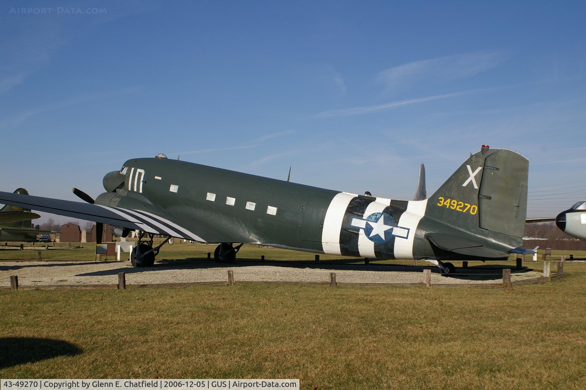 43-49270, 1944 Douglas C-47B-15-DK Skytrain C/N 15086/26531, C-47B at the Grissom AFB Museum