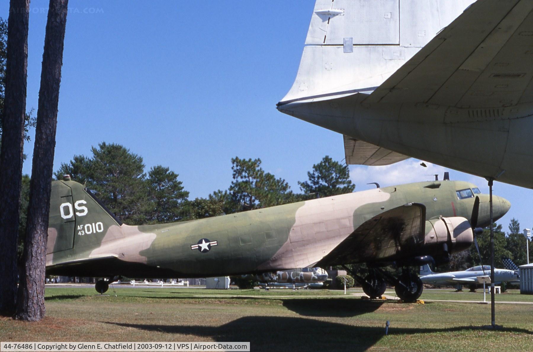 44-76486, 1944 Douglas C-47B-25-DK (R4D-7) Skytrain C/N 16070, C-47K at the U.S.A.F. Armament Museum