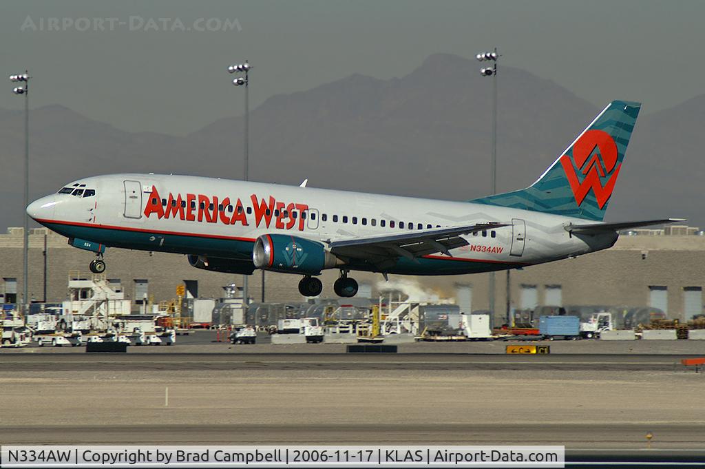 N334AW, 1987 Boeing 737-3Y0 C/N 23748, America West Airlines / 1987 Boeing 737-3Y0