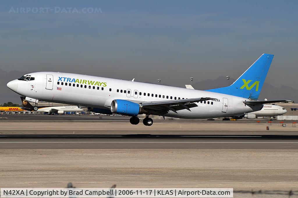 N42XA, 1992 Boeing 737-429 C/N 25729, Xtra Airways - Elko, Nevada / Boeing 737-400