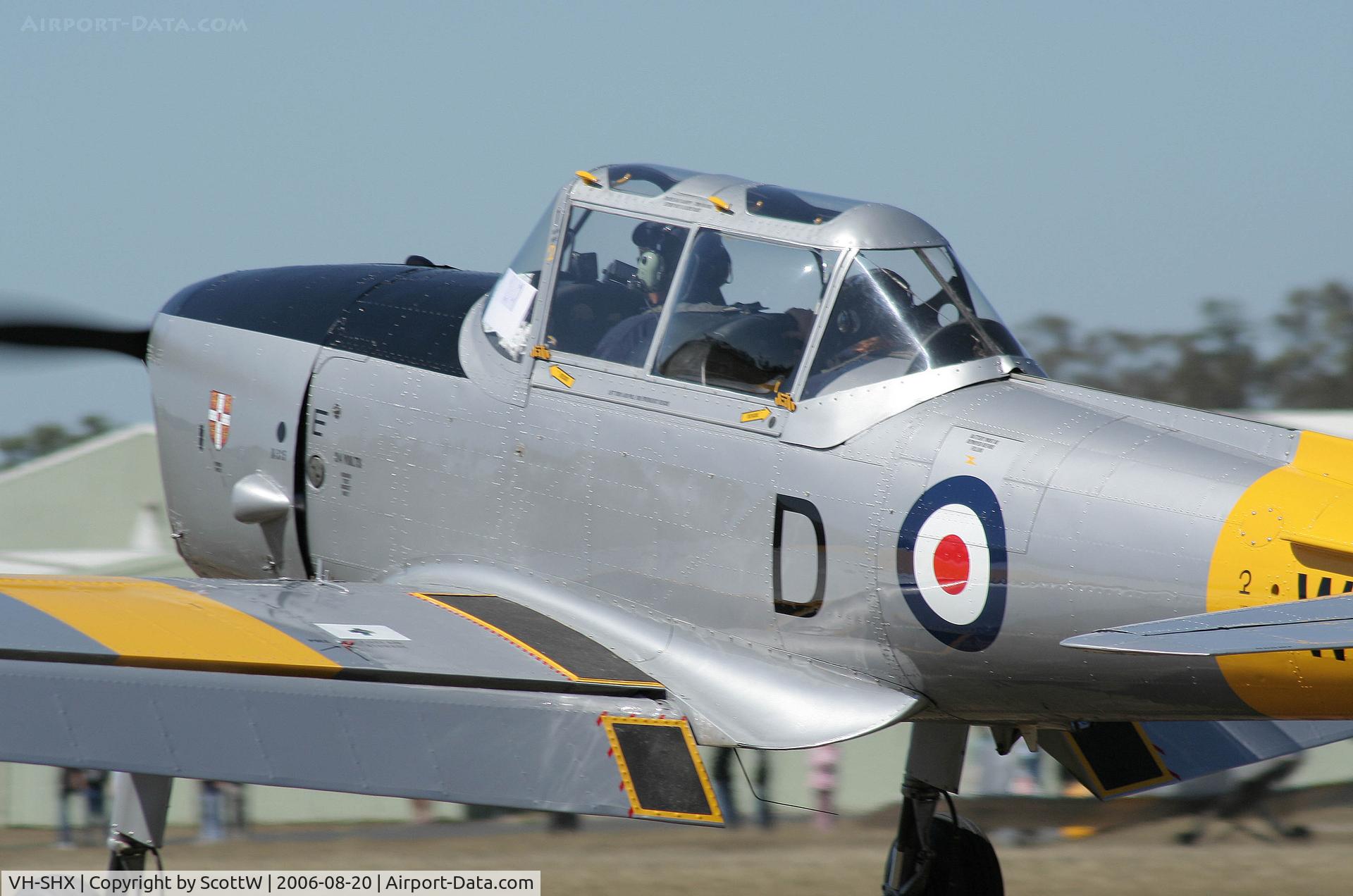 VH-SHX, 1953 De Havilland DHC-1 Chipmunk T.10 C/N C1/0847, Image taken at Caboolture Airfield QLD Aus. SHX about grace the Caboolture strip