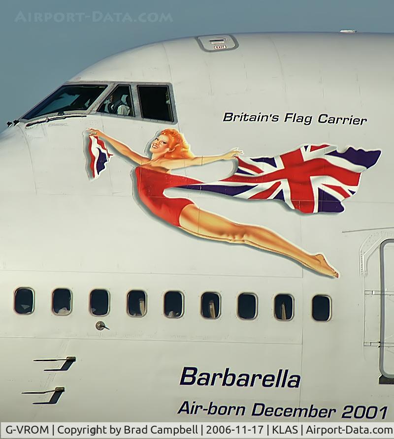 G-VROM, 2001 Boeing 747-443 C/N 32339, Virgin Atlantic - 'Barbarella' / 2001 Boeing Company 747-443