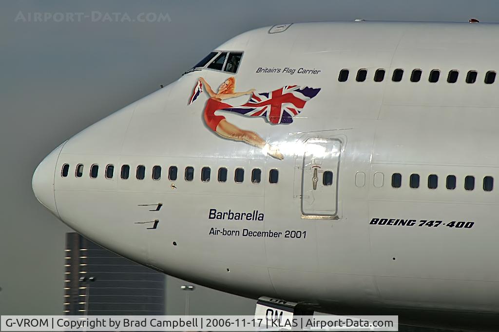 G-VROM, 2001 Boeing 747-443 C/N 32339, Virgin Atlantic - 'Barbarella' / 2001 Boeing Company 747-443