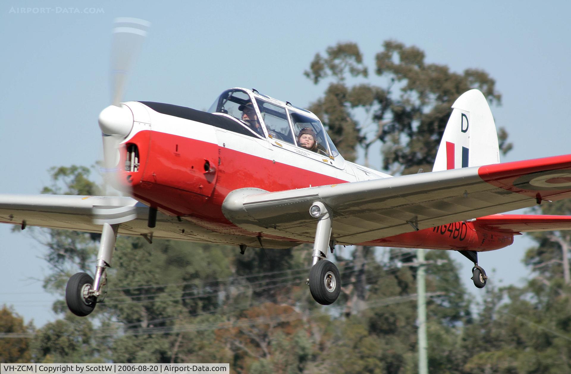 VH-ZCM, 1951 De Havilland DHC-1 Chipmunk T.10 C/N C1-0530-DHB.f415, Image taken at Caboolture Airfield QLD Aus. aircraft lives at Toowoomba QLD