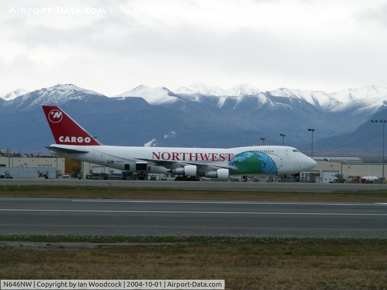 N646NW, 1987 Boeing 747-222B C/N 23737, B747-222B/Northwest/Anchorage