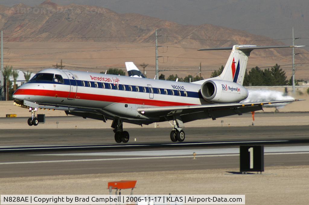 N828AE, 2002 Embraer ERJ-140LR (EMB-135KL) C/N 145604, American Eagle Airlines / 2002 Embraer EMB-135KL