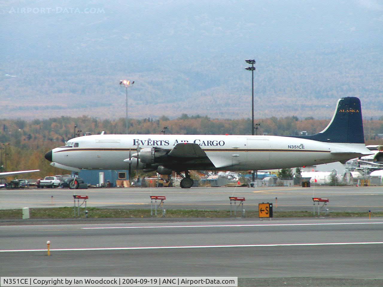 N351CE, 1954 Douglas C-118A Liftmaster (DC-6A) C/N 44599, DC-6-C-118A/Everts Air Cargo/Anchorage