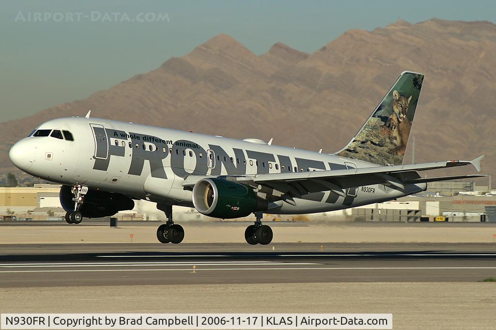N930FR, 2004 Airbus A319-111 C/N 2241, Frontier Airlines - 'Cougar' / 2004 Airbus A319-111
