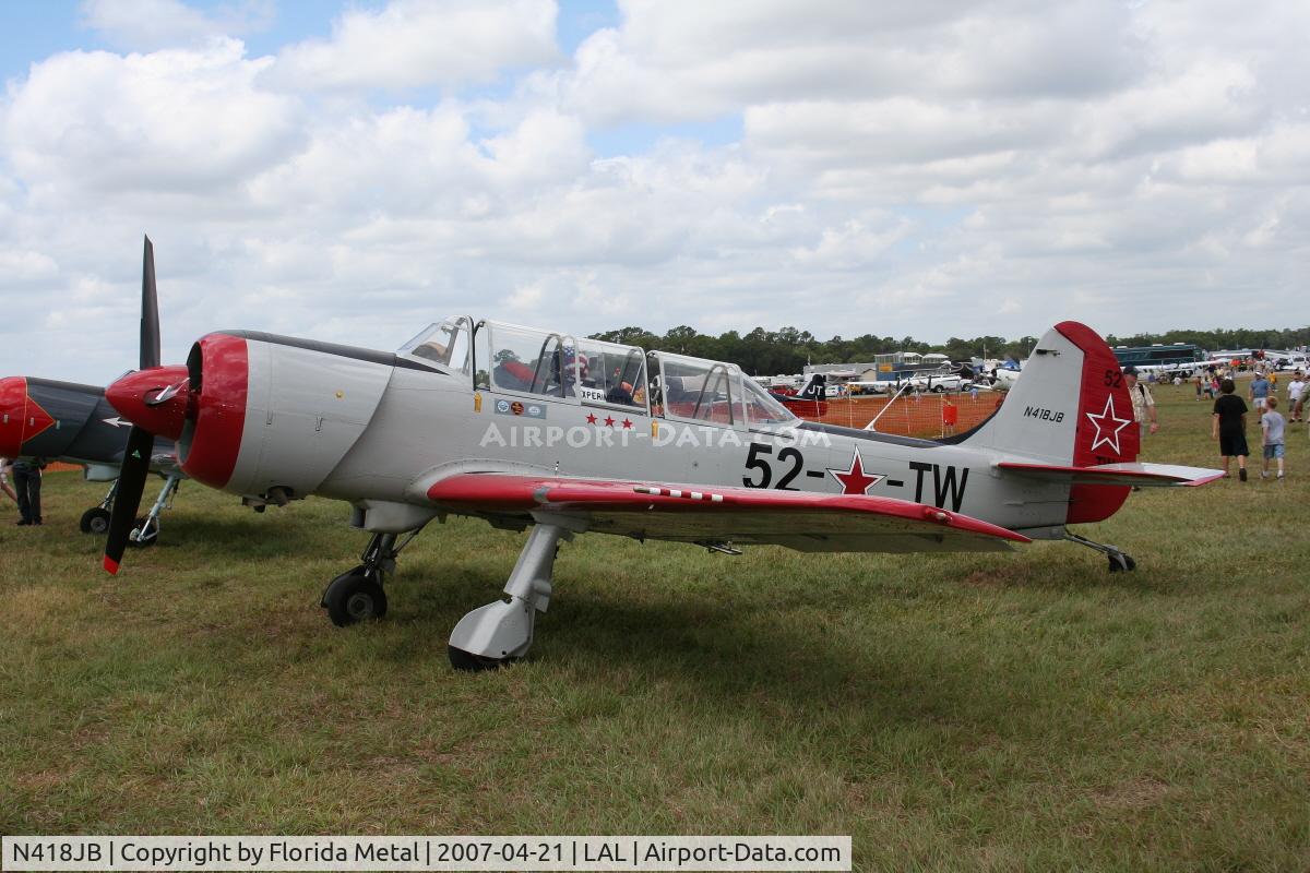 N418JB, 2001 Yakovlev (Aerostar) Yak-52TW C/N 0112228, Yak-52 TW
