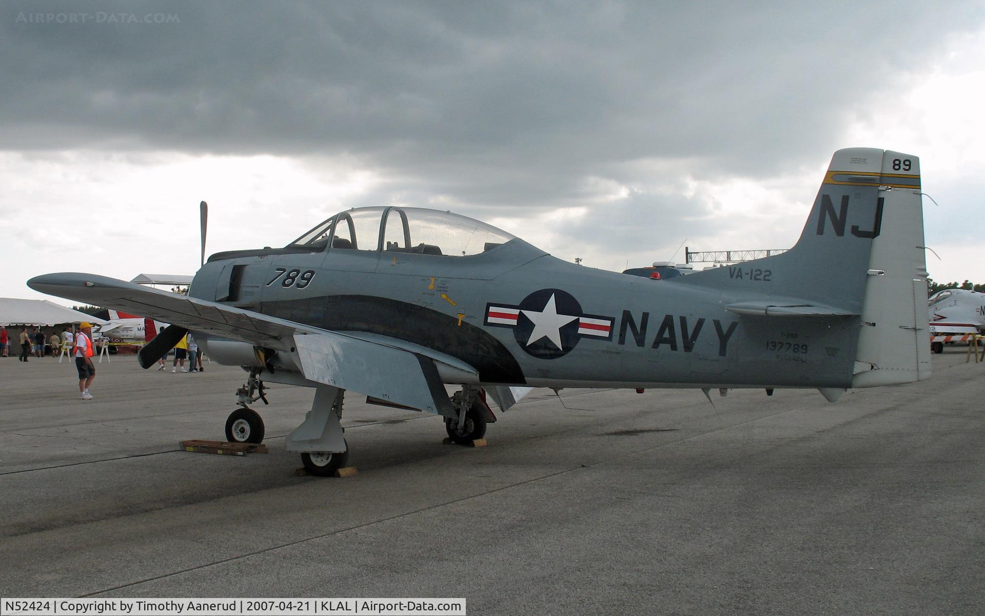 N52424, 1954 North American T-28B Trojan C/N 200-152 (137789), Sun-n-Fun 2007