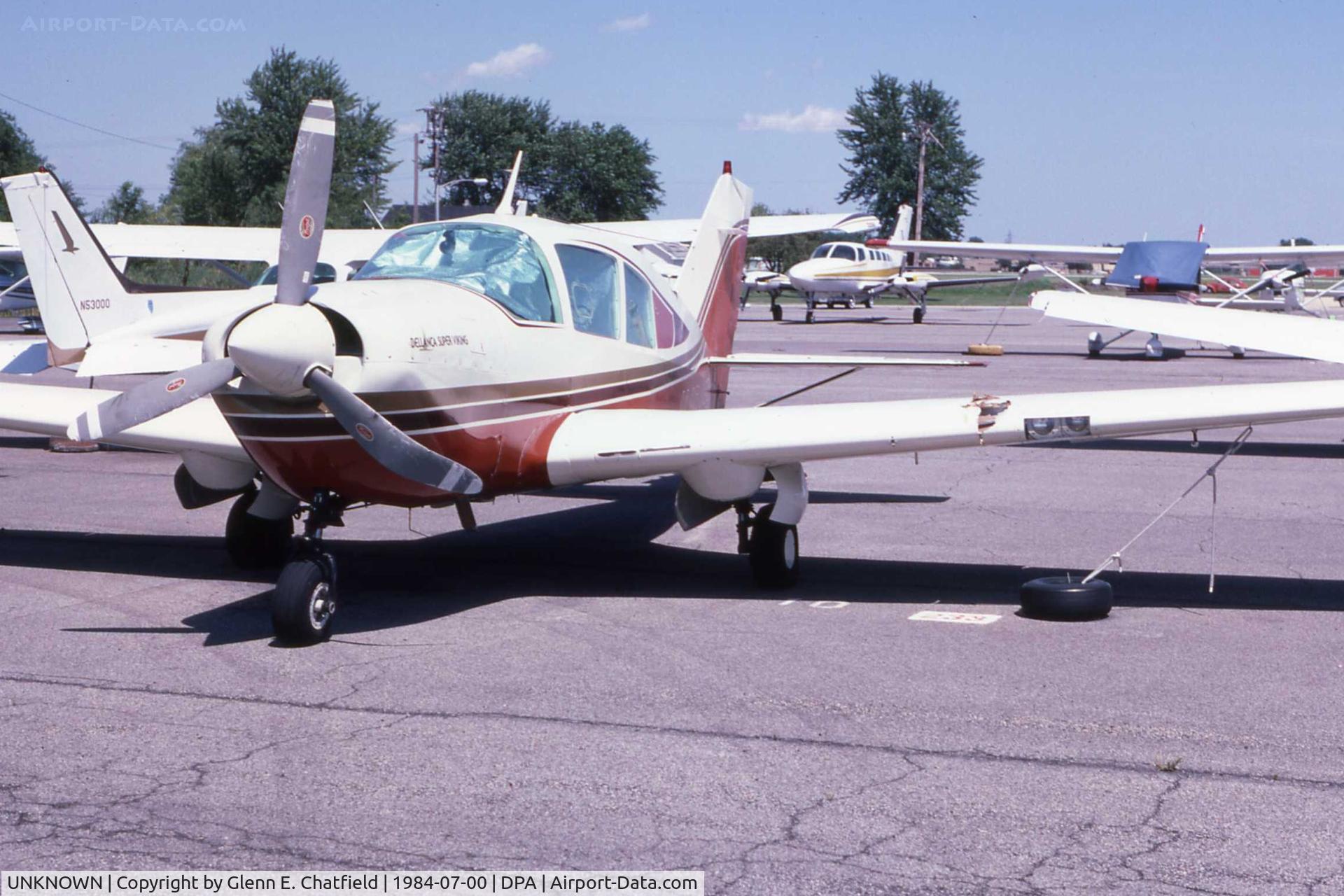 UNKNOWN, , Bellanca being propped started and jumped into tail of C152.