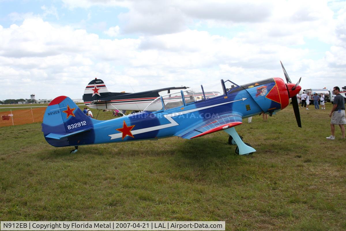 N912EB, 1983 Yakovlev (Aerostar) Yak-52 C/N 832912, Yak 52 TW