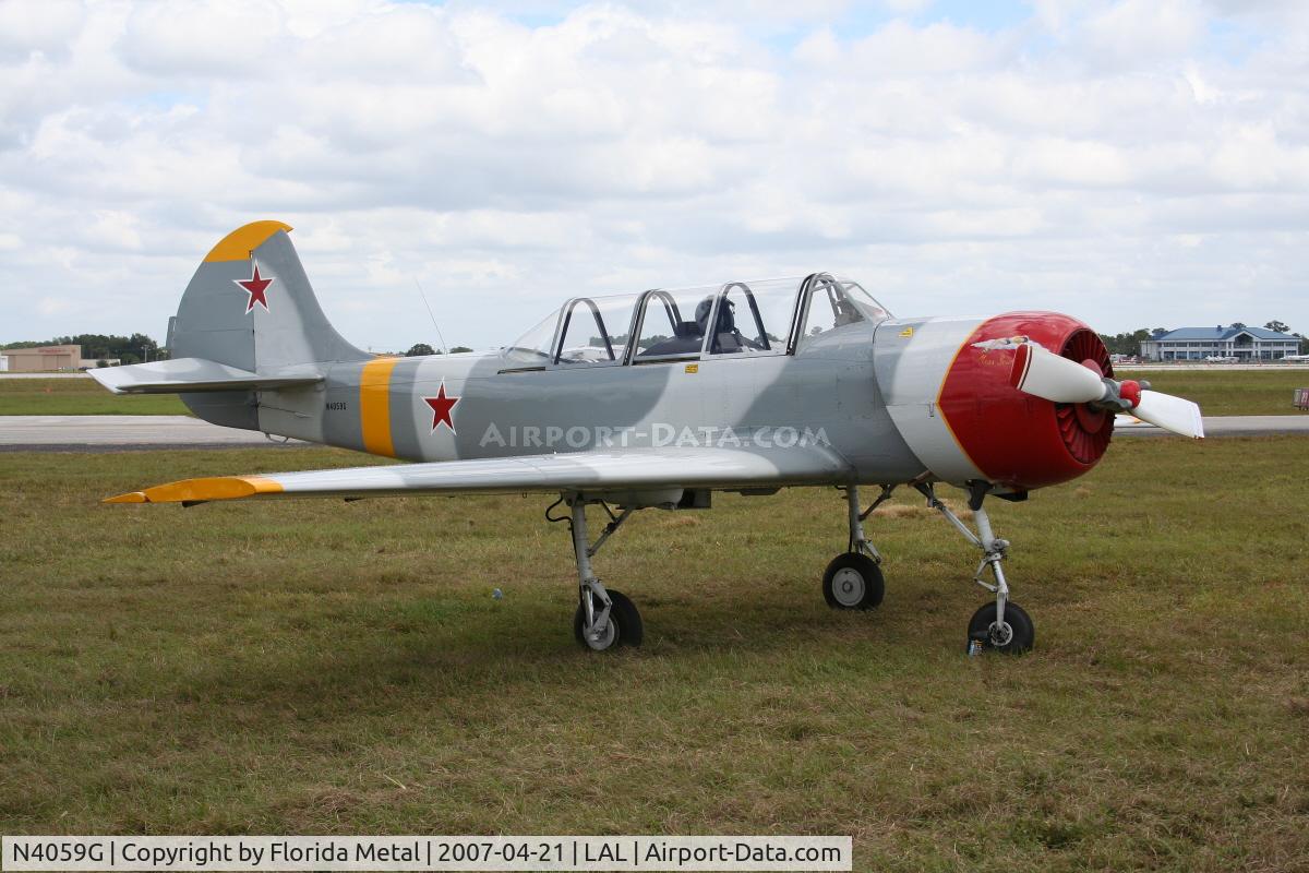 N4059G, 1984 Yakovlev (Aerostar) Yak-52 C/N 844407, Yak 52