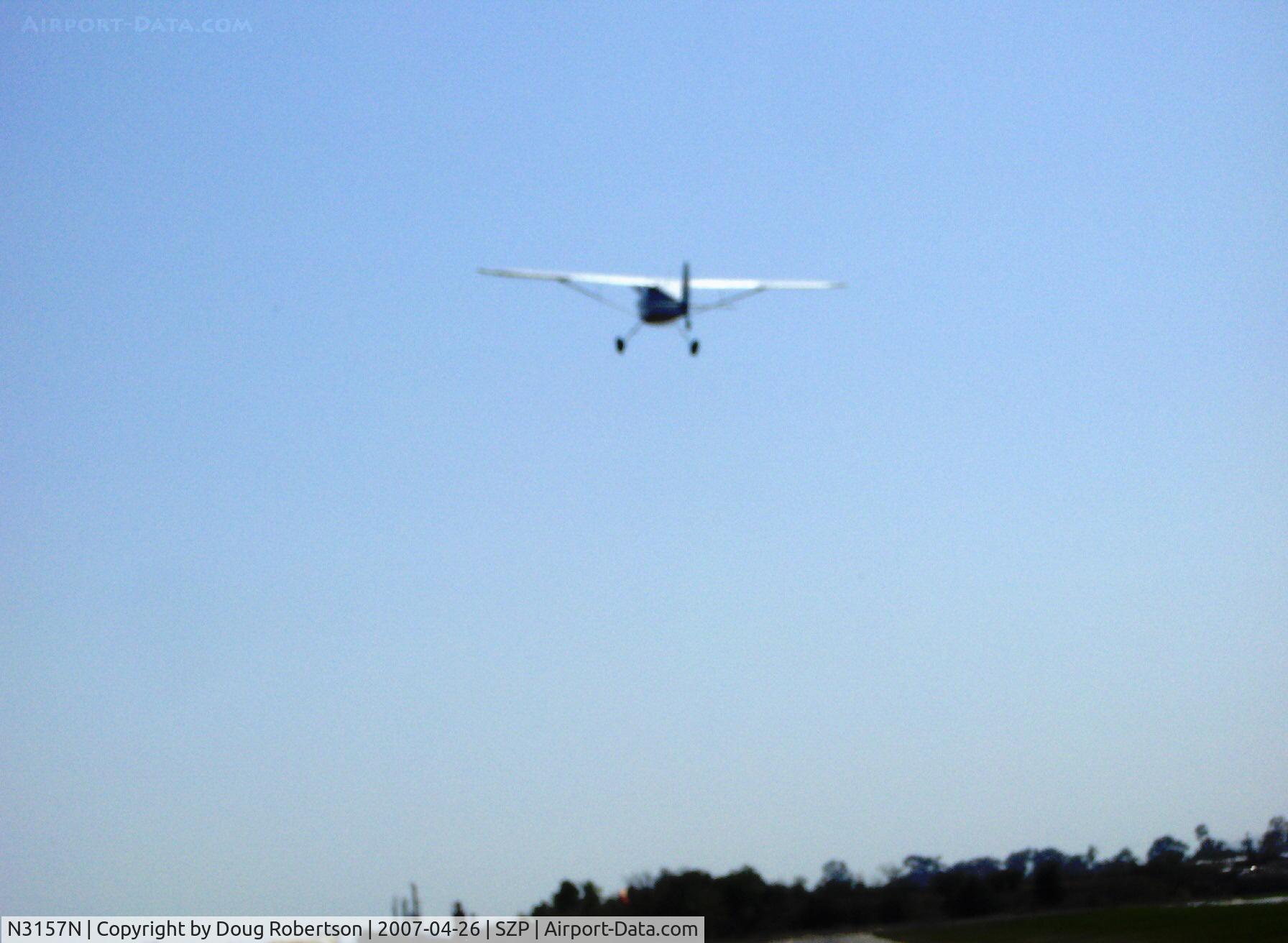 N3157N, 1947 Cessna 120 C/N 13415, 1947 Cessna 120, Continental C85 85 Hp, takeoff climb Rwy 22