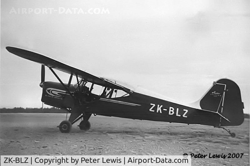 ZK-BLZ, Auster J-5P Autocar C/N 3193, rare Auster J-5P Super Autocar 145 of Mt Cook Air Services, 1950s