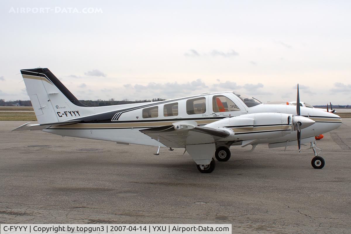 C-FYYY, 1999 Beech 58P Baron C/N TJ-436, Parked at ESSO ramp.