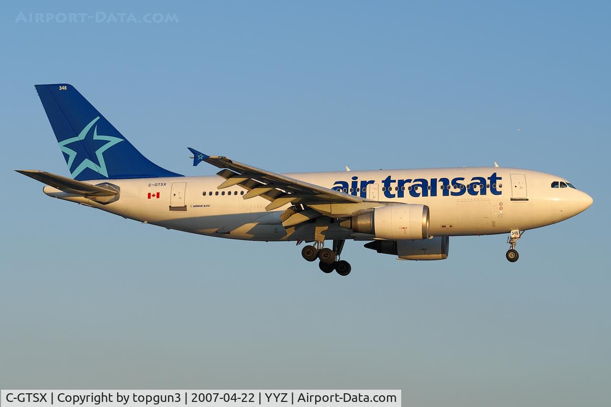 C-GTSX, 1989 Airbus A310-304 C/N 527, Short final for RWY23.