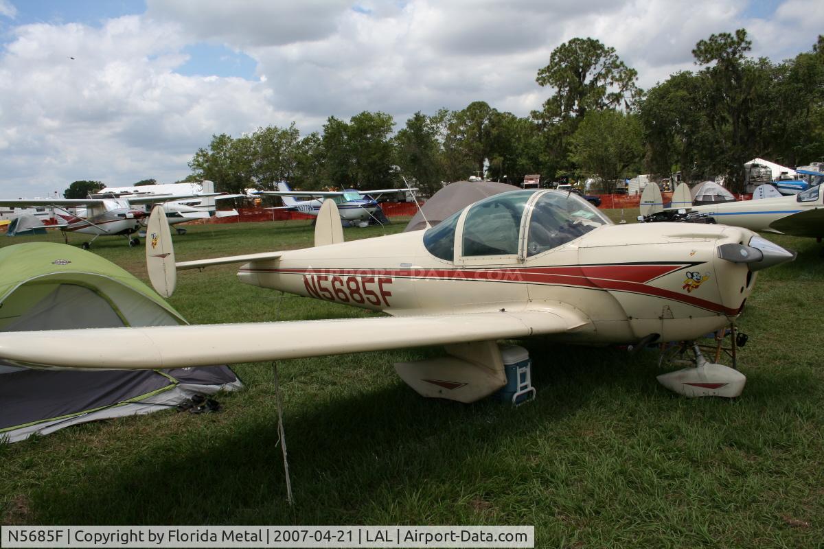 N5685F, 1966 Alon A2 Aircoupe C/N A-185, Alon A2