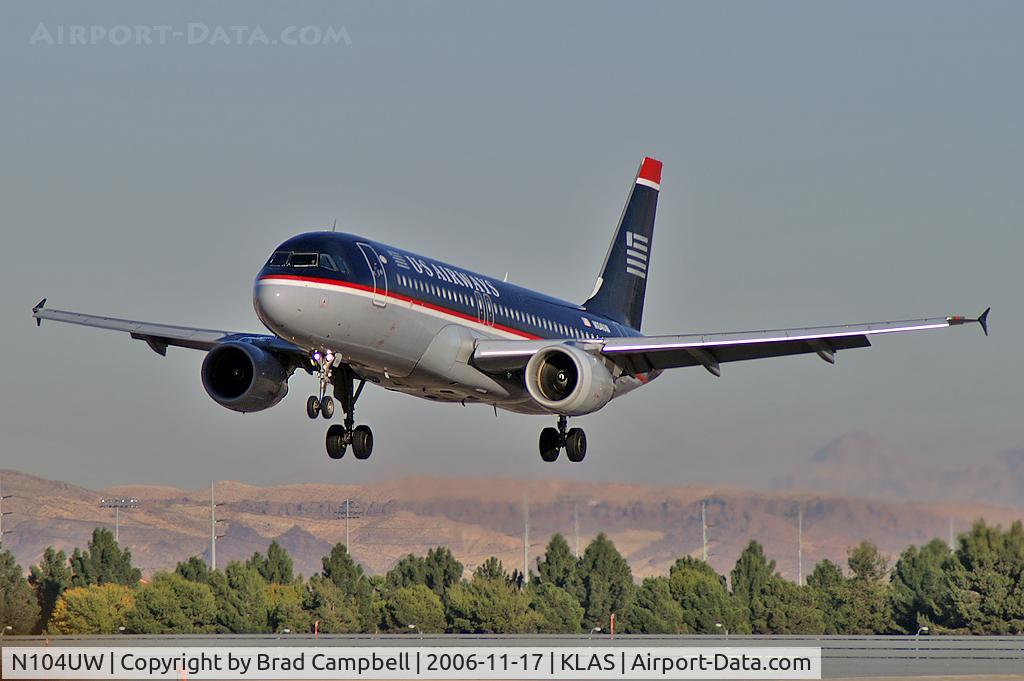 N104UW, 1999 Airbus A320-214 C/N 0863, US Airways / 1999 Airbus Industrie A320-214