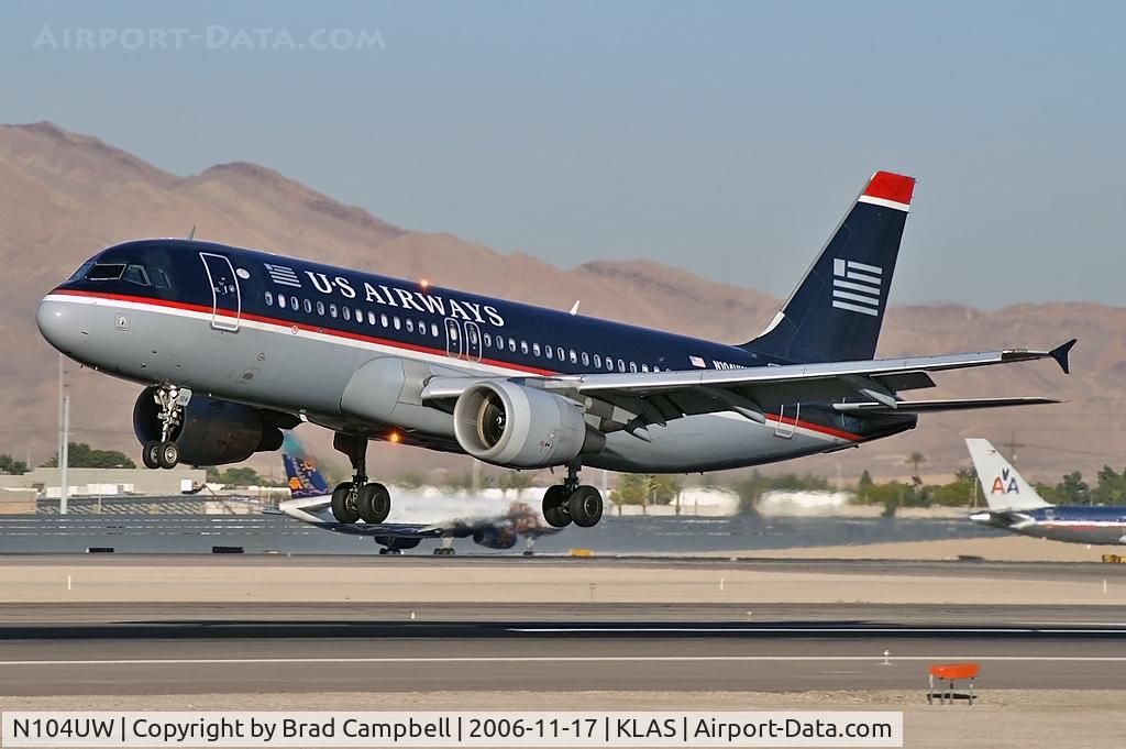 N104UW, 1999 Airbus A320-214 C/N 0863, US Airways / 1999 Airbus Industrie A320-214