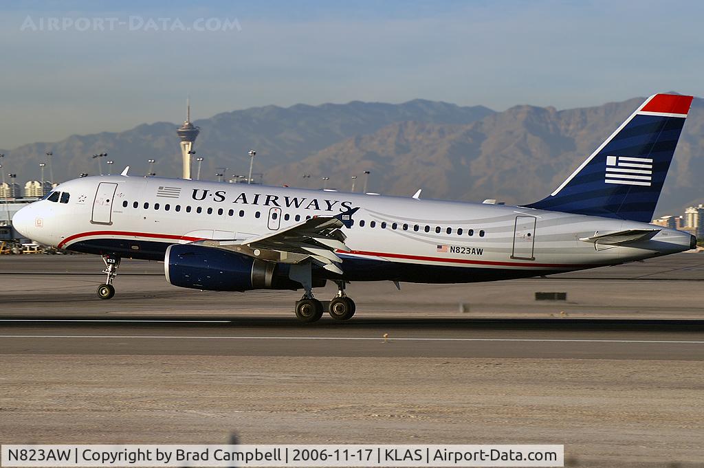 N823AW, 2001 Airbus A319-132 C/N 1463, US Airways / 2001 Airbus Industrie A319-132