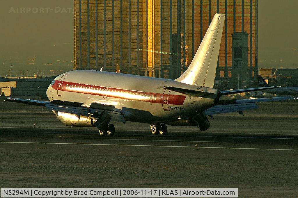 N5294M, 1974 Boeing 737-200 C/N 20694, J.A.N.E.T. Airlines EG & G - Layton, Utah / 1974 Boeing 737-200