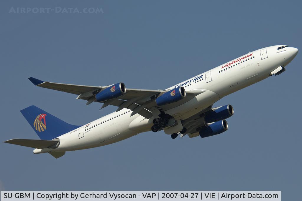 SU-GBM, 1996 Airbus A340-212 C/N 156, rare visitor