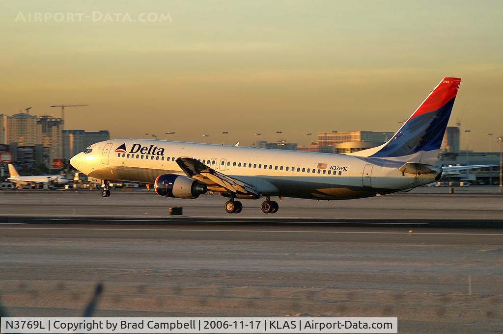 N3769L, 2002 Boeing 737-832 C/N 30822, Delta Airlines / 2002 Boeing 737-832