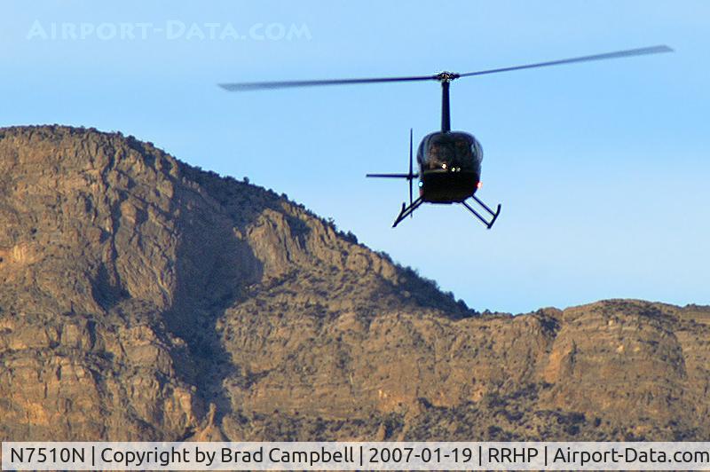 N7510N, 2006 Robinson R44 Raven II C/N 11170, Shining Star Helicopters - Las Vegas, Nevada / 2006 Robinson Helicopter Company R44 II - Red Rock Canyon in the background.