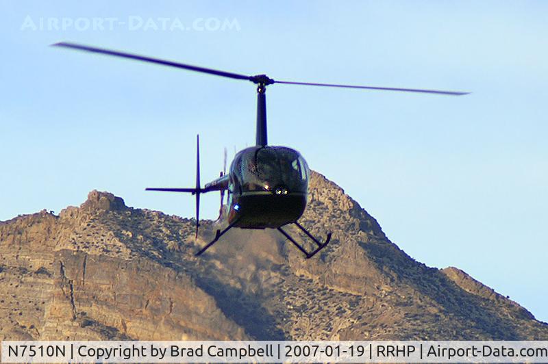 N7510N, 2006 Robinson R44 Raven II C/N 11170, Shining Star Helicopters - Las Vegas, Nevada / 2006 Robinson Helicopter Company R44 II - Red Rock Canyon in the background.