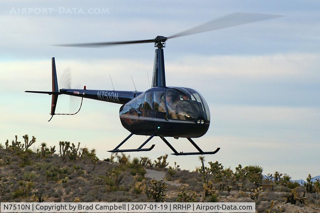 N7510N, 2006 Robinson R44 Raven II C/N 11170, Shining Star Helicopters - Las Vegas, Nevada / 2006 Robinson Helicopter Company R44 II - Red Rock Canyon in the background.